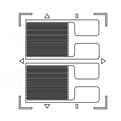 Half Bridge Foil Parrallel Grids Strain Gauges SGs